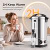 13L Catering Urn, 2500W Stainless Steel Hot Water Boiler Dispenser with Thermostat, Keep Warm Function and Easy Pour Tap