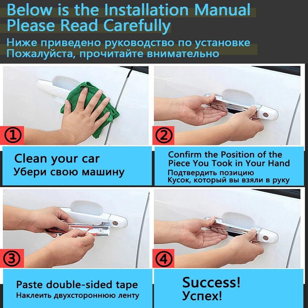 For Renault Clio Lutecia V MK5 BF ~ Auto Luxuriou Anti-dirty Chrome Exterior Door Handle Cover Car Accessories Sticker