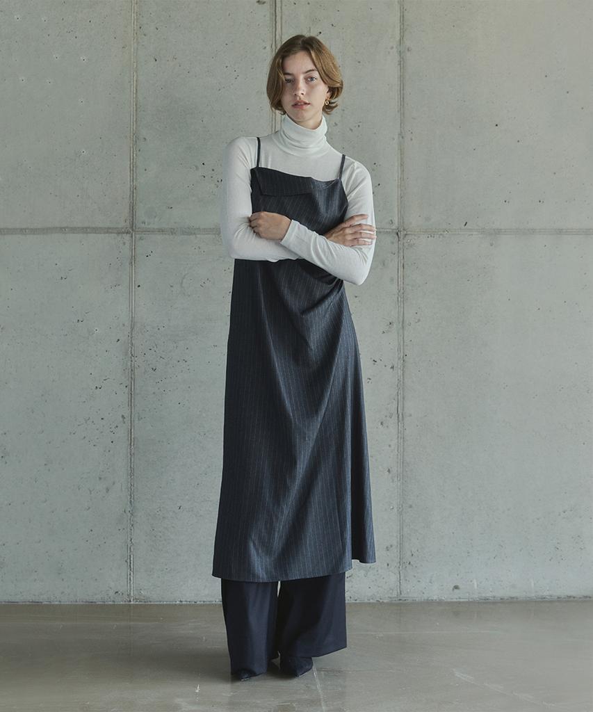 Ihr Striped Layered Maxi Dress / Grey