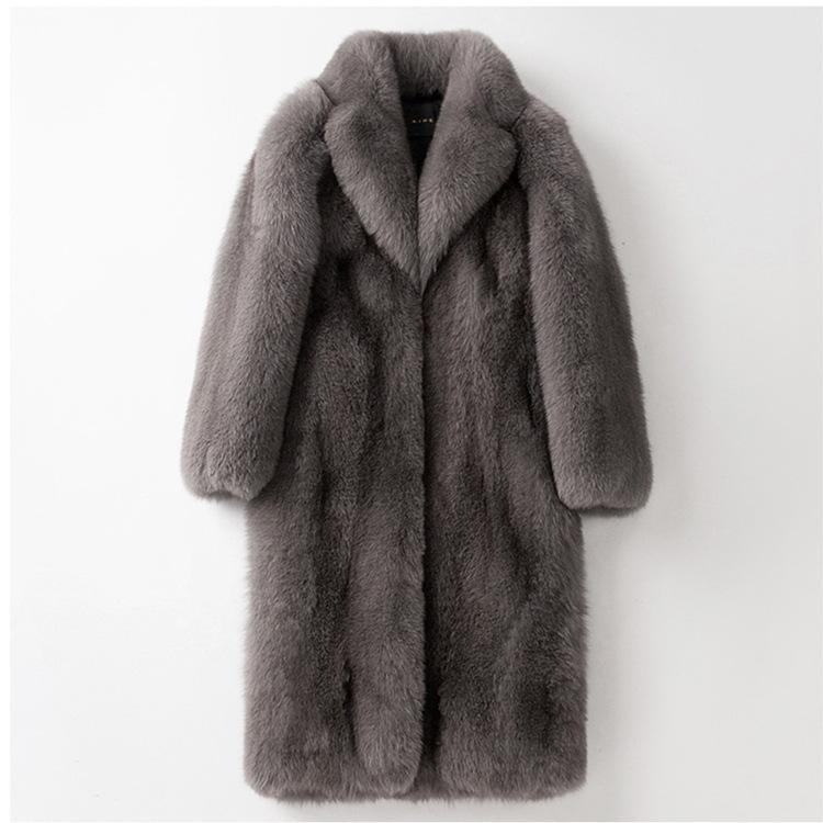 Men Fur Coat Winter Faux Mink Fur Outwear Long Jackets 2022 New Men Casual Punk Parka Jacket Fur Turn-down Collar Overcoat