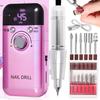 Electric Nail Drill Machine Professional Nail Drills for Gel Nails Polish Rechargeable Portable Nail File Manicure Tool