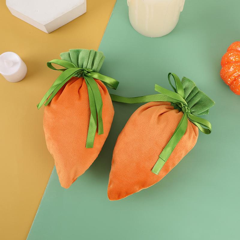 1PC Candy Bags Gifts Wrapping Bags Party Fabric New Arrivals Carrot Bags Easter Egg Bunny Multi-Style