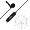COMICA CVM-V02C Cardioid Lavalier Lapel Microphone Condenser Mic XLR Plug Supports 48V Phantom