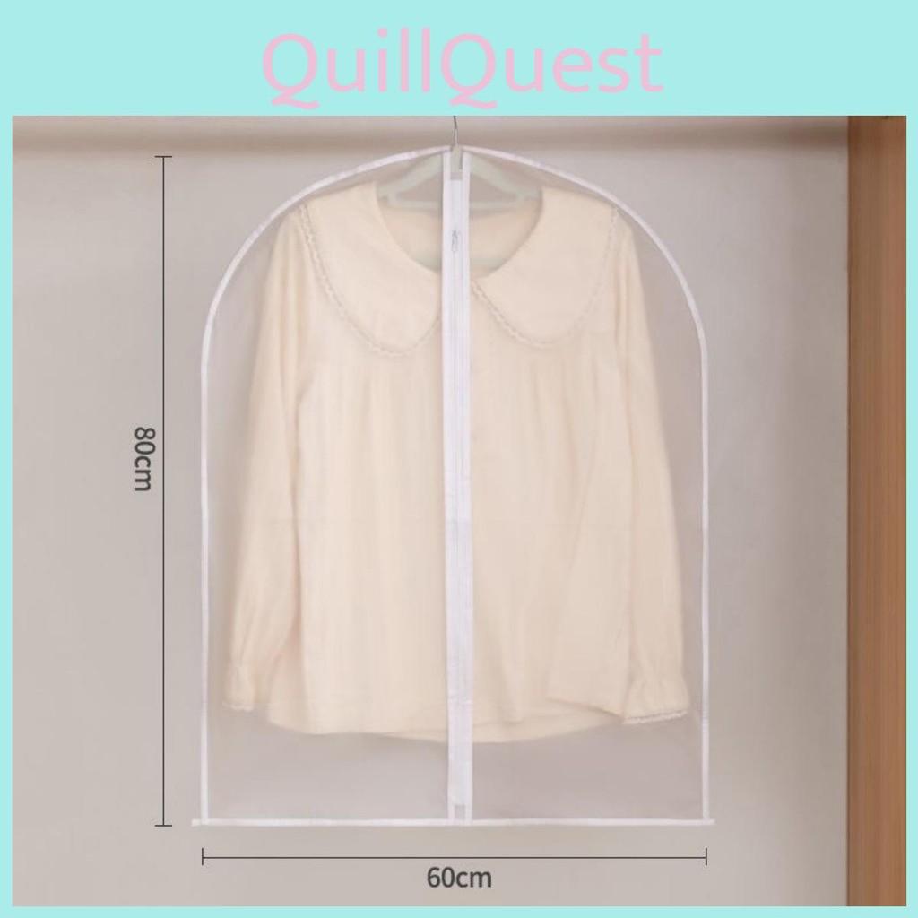 Dress Garment Clear Suit Clothes Coat Cover Protector Waterproof Travel Bag Zip