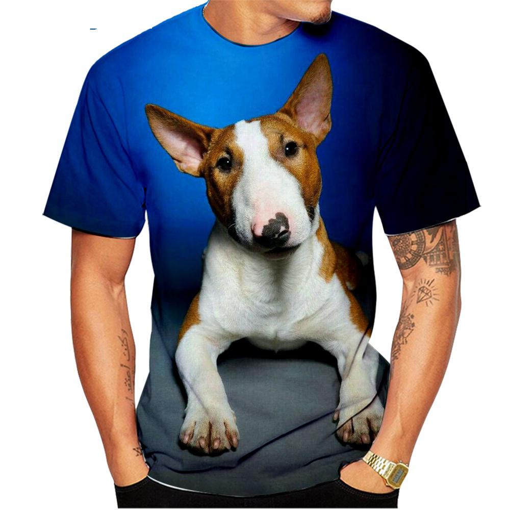 Мужская Женская Детская Летняя Модная Футболка с 3D-принтом «Бульдог» с рисунком собаки Модная уличная повседневная одежда с круглым вырезом
