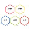 5 Pieces Agility Training Rings Football Training Agility Ring Exercise Devices Multipurpose 50cm Exercise Rings for Tennis
