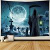 Halloween Tapestry Horror Zombie Tapestry Doomsday Tapestry Wall Hanging Bedroom Living Room Dorm Wall Decor Backdrop Cloth