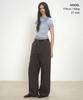 MUSINSA STANDARD WOMAN Women'S Wide Fatigue Pants [Dark Gray]