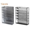 A4 Wall-mounted File Box with 6 Layers 5 Pockets Bottom Slot File Box Organizer High Capacity Storage File Sorter