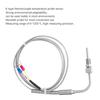 K Type Grounded Thermocouple Temperature Sensor, Stainless Steel Temperature Sensor Probe, NPT 1/8 inch Thread with 1m Cable for PID Temperature