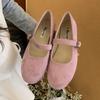 2025 Women Flats Soft Leather Dress Shoes Spring Brand New Round Toe Shallow Slip On Ladies Casual Ballet Shoes35-40