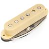 Musiclily Pro Staggered Alnico 5 Single Coil Pickup with Ridge PU for Strat Electric Cream ST-60S Guitar,