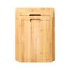 ZISIZ Thick Bamboo Cutting Board with Water Groove