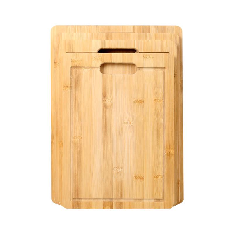 ZISIZ Thick Bamboo Cutting Board with Water Groove