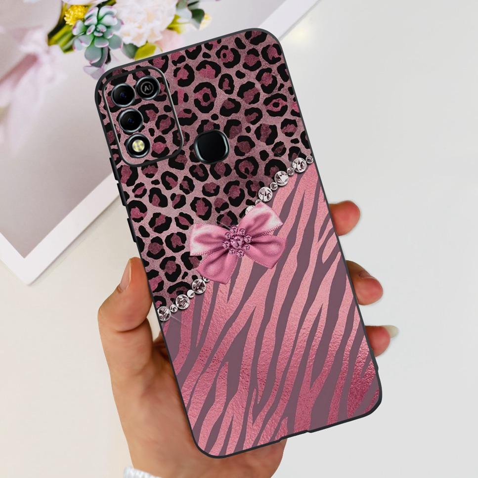 Для Infinix Hot 11 Play 6.82" Мягкие Силиконовые Чехлы Для Телефона Для Infinix Hot 11 Play 11play 10Play Чехол Роскошные Цветы Funda Capa