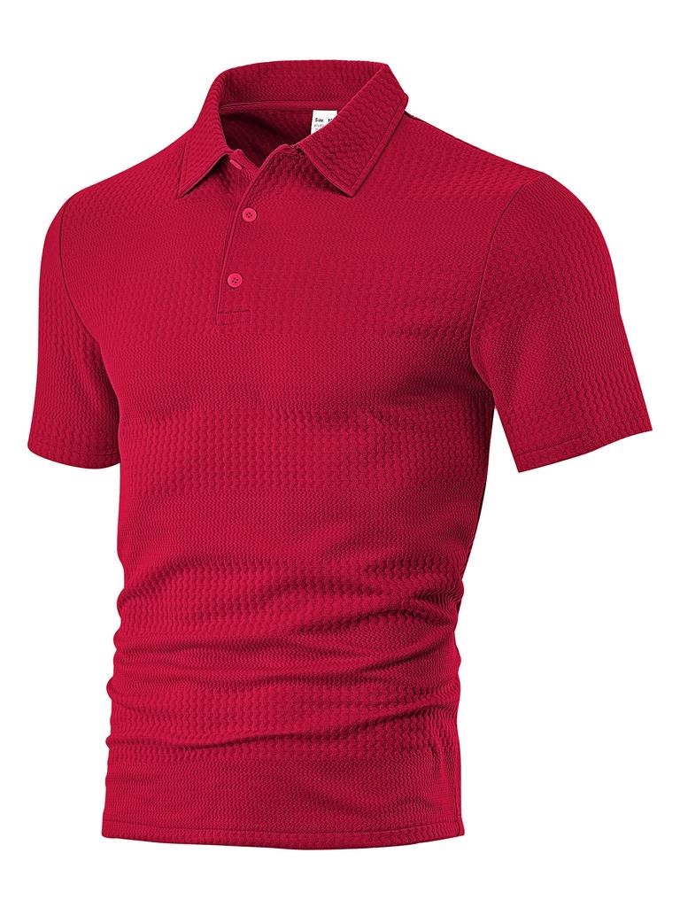 Fashion year European and American men's clothing new spot summer loose casual lapel jacquard short-sleeved polo shirt