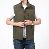 Multi-pocket Vest Men's Quick-drying Thin Spring and Autumn Casual Photography Fishing Outdoor Workwear Middle-aged and Elderly Vest Vest