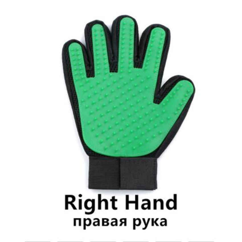 Перчатка для вычесывания шерсти у домашних животных