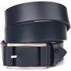 Элегантный мужской ремень под брюки из натуральной кожи GRANDE PELLE Leather Belt 21452 Синий