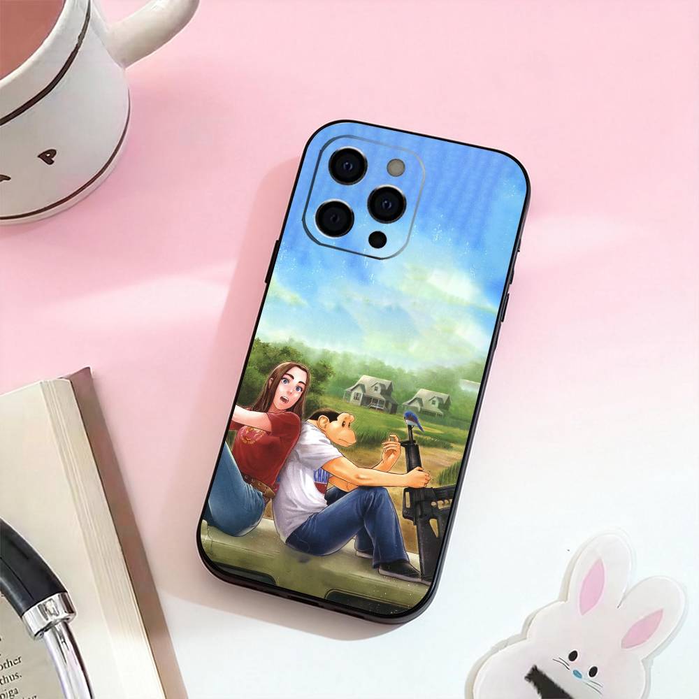 Аниме Т-Инцидент Дарвина Чехол для телефона для iPhone 17,16,15,14,13,12,11 Plus,Pro Max, Мягкий силиконовый черный чехол