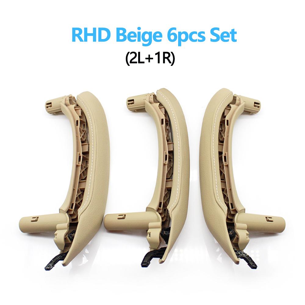 Кожаный чехол для внутренней пассажирской двери с левым рулем и правым рулем, кожаный чехол с внутренней ручкой в ​​сборе для BMW X3 X4 F25 F26