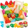 Jeu En Bois - GREEN SERIES - Coffret XXL Fruits Et Légumes - 37 Pièces - Magnétiques - À Partir De 3 Ans