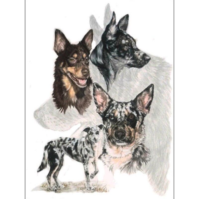 Новый DIY 5D Алмазная вышивка с изображением собаки, вышивка крестиком, пейзаж, алмазная живопись, полная квадратная круглая дрель, мозаика, домашний декор, подарок