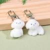 Милый 3D брелок в виде собаки, собачка, пара, мобильный телефон, брелок для автомобиля, наушники, рюкзак, подвески, сумка, декор