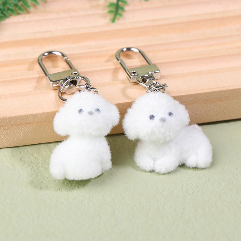 Милый 3D брелок в виде собаки, собачка, пара, мобильный телефон, брелок для автомобиля, наушники, рюкзак, подвески, сумка, декор