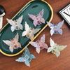 Sweety Butterfly Hair Claw Pearlescent Gradient Shark Gripper For Women Trendy Acetic Acid Hair Clip Girls Hair Accessories
