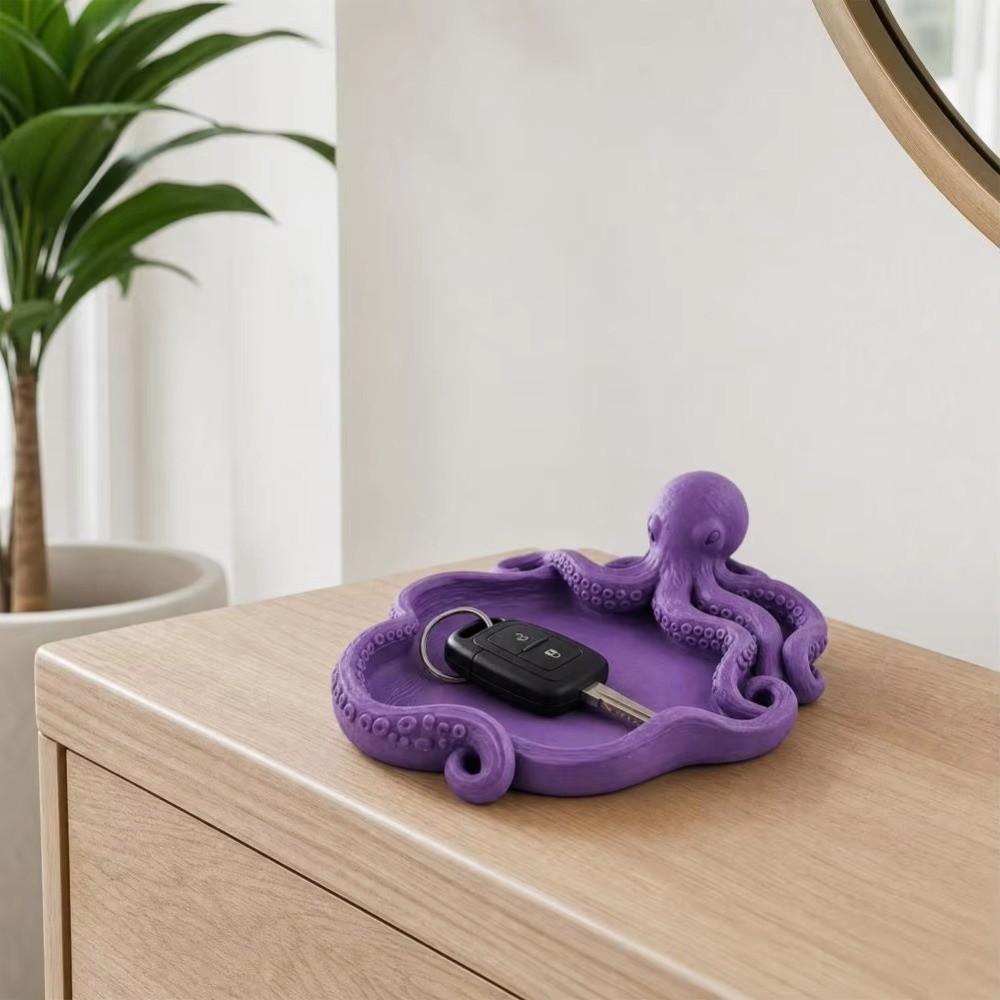 Octopus Shape Jewelry Storage Tray Creative Necklace Display Plate Bracelets Organizer Gift