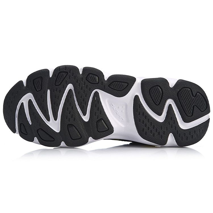 Li Ning Butterfly Shock Absorbing Non-Slip Low-Top Dad Shoes Men Sneakers Black Yellow AGCN225-6