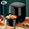 2023 Новые электрические фритюрницы 6 л большой емкости умная автоматическая бытовая многофункциональная светодиодная сенсорная фритюрница