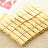 20pcs/pack Bamboo Wood Clothes Pegs Socks Bed Sheet Towel Wind-Proof Clips Household Clothespins
