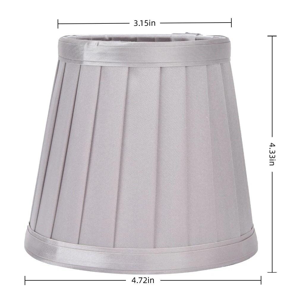 2PCS Clip On Design Small Lamp Shades Fabric Modern Simple Lampshade Simple Lamp Shades Chandelier