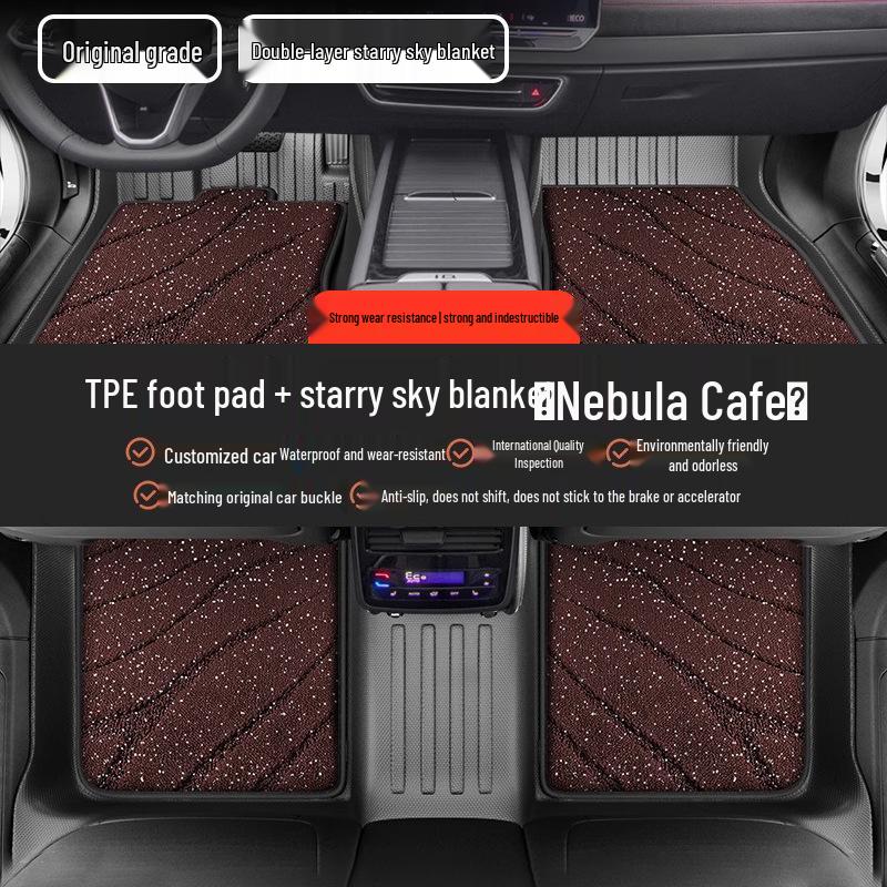 TPE All-Weather Floor Mats for Buick: Envision PLUS, Regal, LaCrosse, Excelle e5, Verano, Blue 6