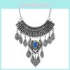 Vintage Leaf Pendant Necklace With Alloy Metal And Dazzling Embellishments For Artsy Women