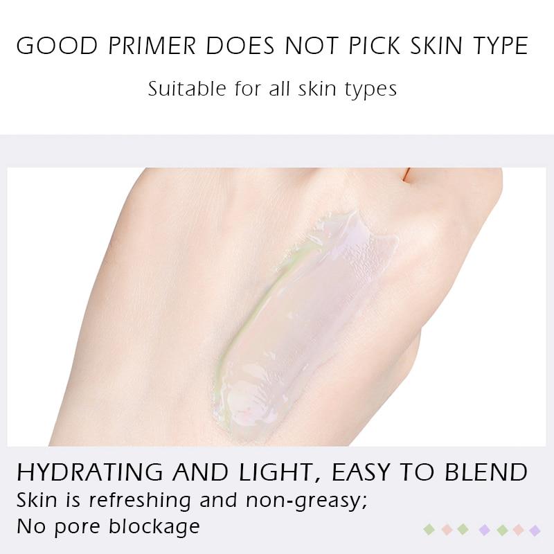 3 Color Isolation Cream Face Makeup Base Cream 40g Lasting Moisturizing Waterproof Oil-controlling Delicate Moisturizing and Brightening Skin Tone