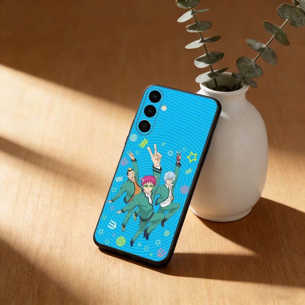 Чехол для телефона S-Saiki Anime Kusuo для Samsung Galaxy A20, 21s, 22, 31, 32, 52, 53, 72, 73, 80, 91, Мягкий черный корпус