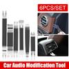 Car Dashboard Audio Radio Panel Repair Fastener Auto Door Clip Trim Removal Tools Kits 6Pcs Portable Metal Removal Pry Tool