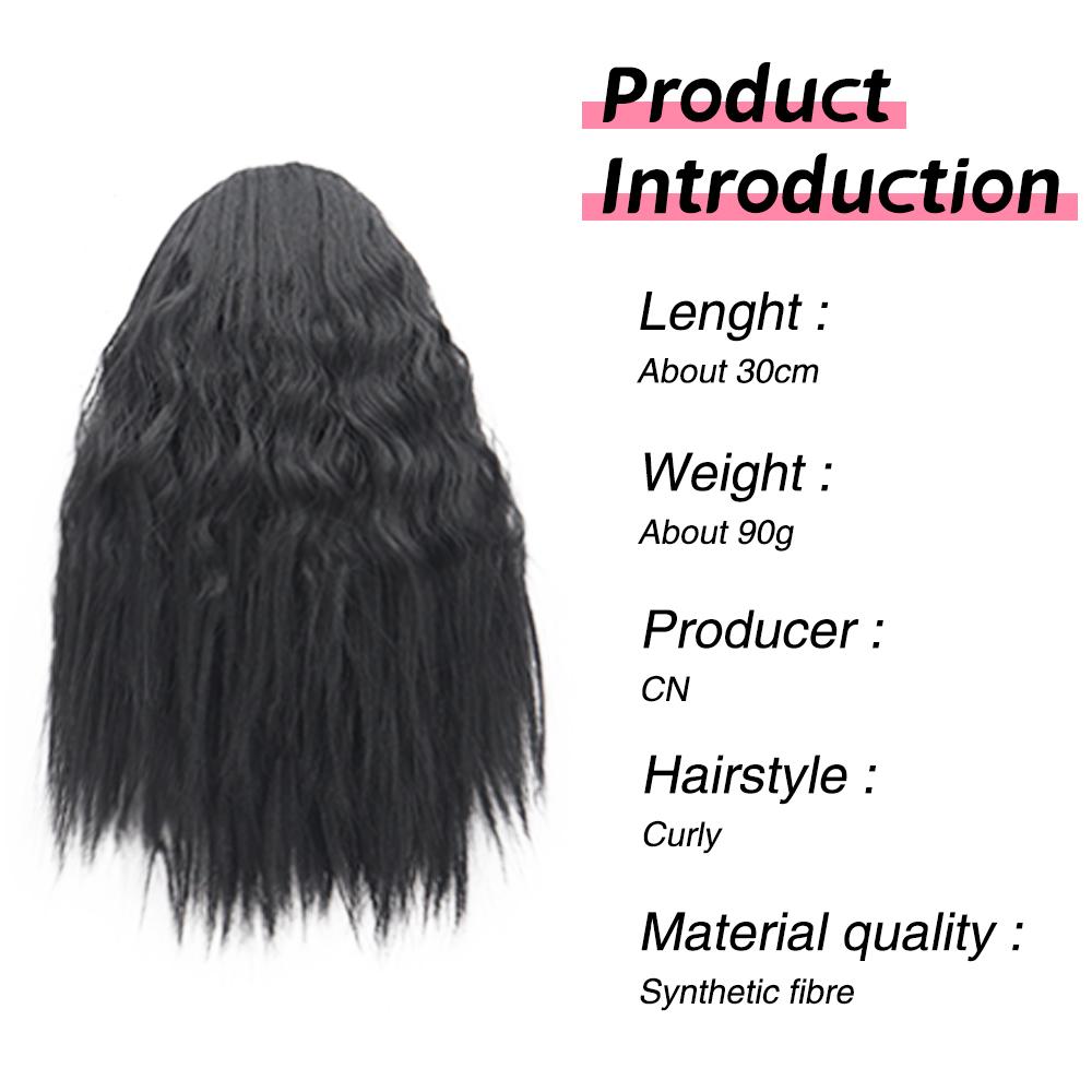 MISS WIG Synthetic Elastic Drawstring Loose Wave Curly Scrunchies Ponytail Extensions 12inch Ponytail Wig for Women