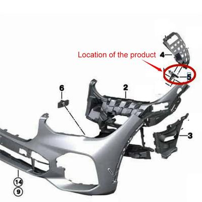 Передний левый нижний кронштейн бампера 51117421853 для BMW X5 2019-2024