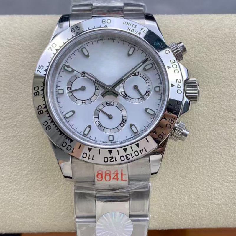 Мужские автоматические часы Laoji Ditona Panda 40 мм с бриллиантами, многофункциональные