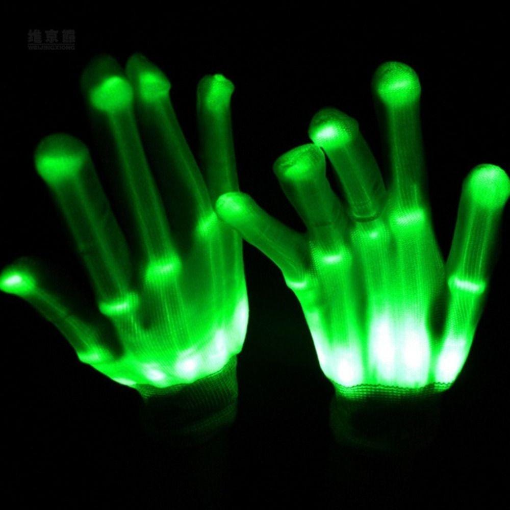 LED LED Gloves Glow Arcobaleno Luminous Gloves Light-up Gloves Christmas Toys