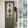 Пленка для конфиденциальности витражного окна Винтажная декоративная матовая Статическое прилипание Водонепроницаемая ПВХ Многоразовая Блокирующая УФ-излучение Наклейка на стекло Покрытие