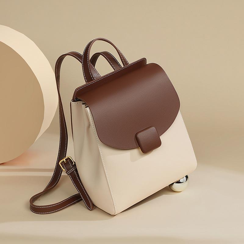 Рюкзак осень и зима новый женский маленький рюкзак из натуральной кожи дорожный большой емкости для поездок на работу и обратно для студентов колледжа дорожная школьная сумка
