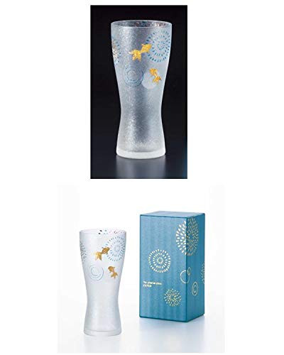 ADERIA Foam Making Premium Nippon Taste Goldfish Fireworks Beer Glass 310ml Made In Japan Cosmetic Box Wedding Day Day Gift Present Popularity Ranking