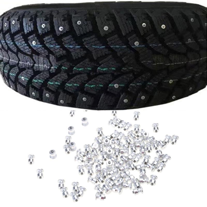 100 шт. Универсальные шипованные болты для колес велосипеда, мотоцикла, противоскользящие шипы