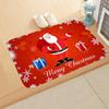 Christmas Doormat Kitchen Mat Santa Claus Non-Slip Rug Xmas Ornaments Christmas Decoration