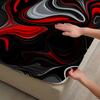 3 шт. Простыня 3D-печать Абстрактный Красно-Черно-Белый Волнообразный Узор Комплекты с натяжной простыней Наволочки Без Наполнителя Современный Абстрактный Стиль